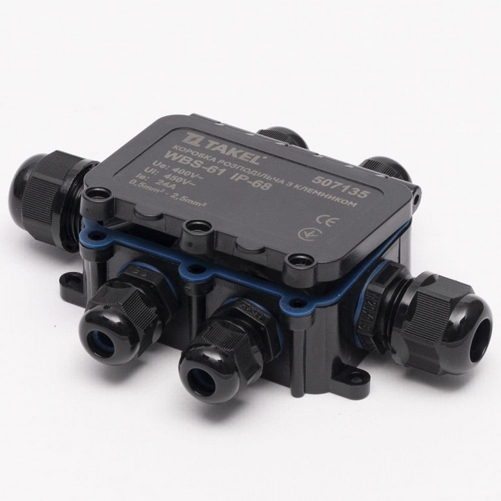 Коробка розподільча з клемником WBS-61 IP-68 TAKEL