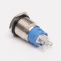 Кнопка металева КНМ-16-FJ-E 220V 1NO1NC плоска, зелений TAKEL