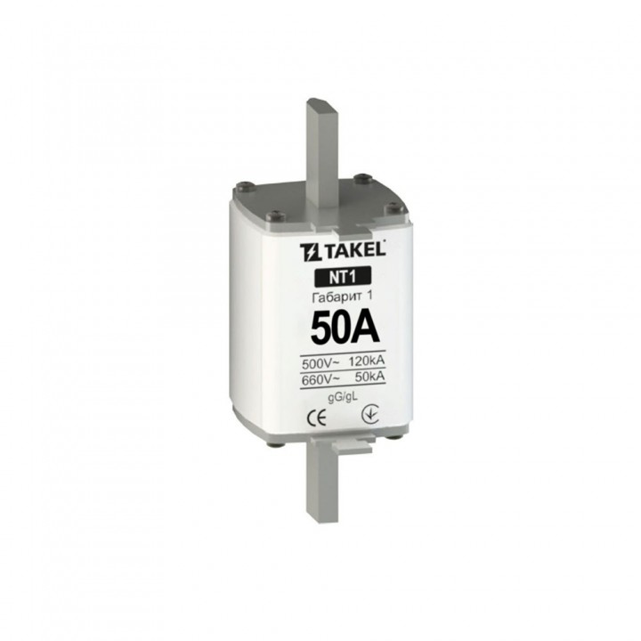 Плавка вставка запобіжника NT1 50А TAKEL 
