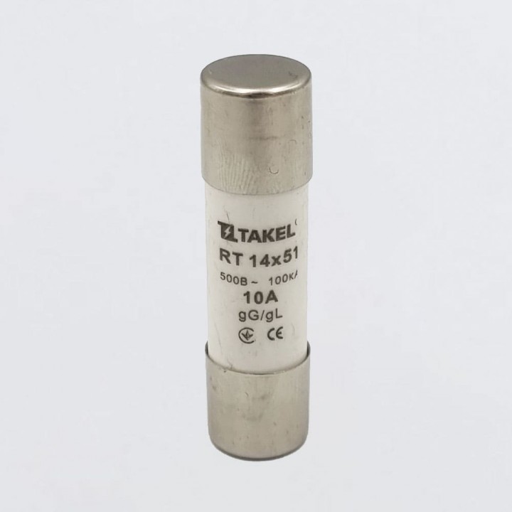 Плавка вставка запобіжника RT 14х51 10А TAKEL 