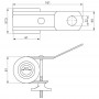 Затиcкач підвісний PS470 (4×50-70мм2) TAKEL