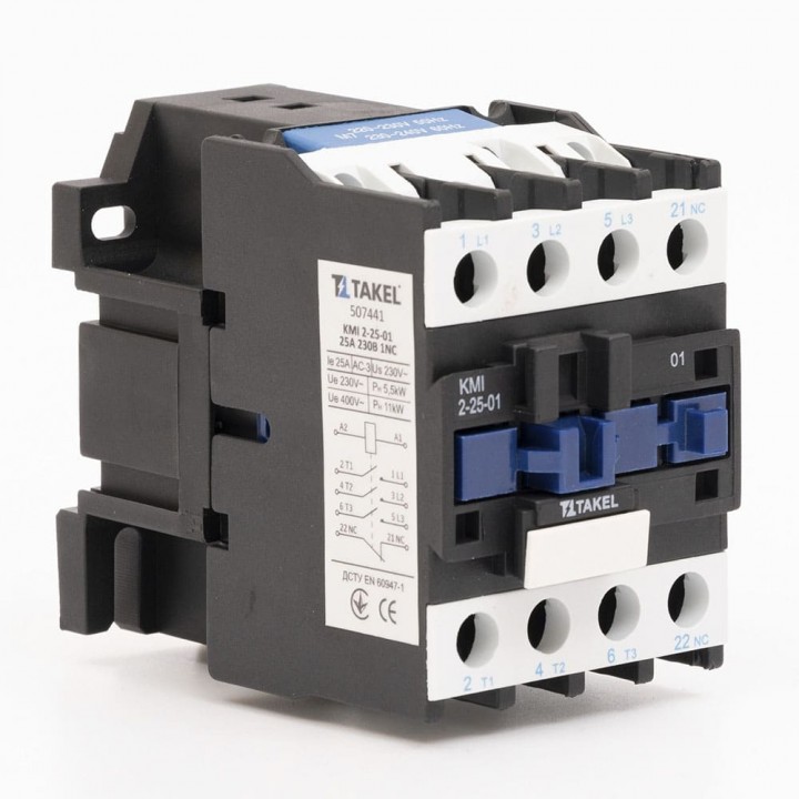 Контактор малогабаритний КМІ 2-25-01 25А 230В 1NC 