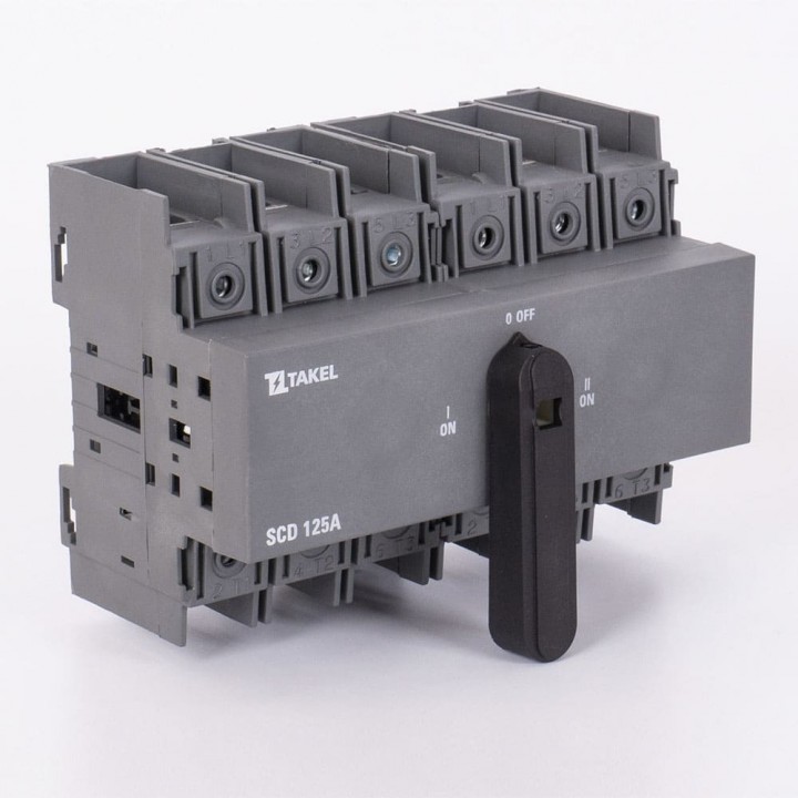 Перемикач навантаження трипозиційний SCD 6P 125A TAKEL 
