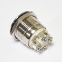 Кнопка металева КНМ-19-F20(S)-E 220V 1NO плоска (гвинтове з'єднання), червоний TAKEL