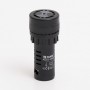 Зумер світлосигнальний AD22-22MS АC/DC 220В, чорний TAKEL