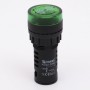 Зумер світлосигнальний AD22-22MS АC/DC 220В, зелений TAKEL