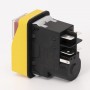 Пускова електромагнітна кнопка ESSB-22YC 5pin, жовта рамка