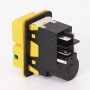 Пускова електромагнітна кнопка ESSB-102YC 5pin, жовта рамка