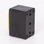 Пускова електромагнітна кнопка ESSB-123YC 4pin у корпусі, жовта рамка