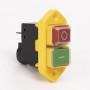 Пускова електромагнітна кнопка ESSB-141YC 4pin, жовта рамка
