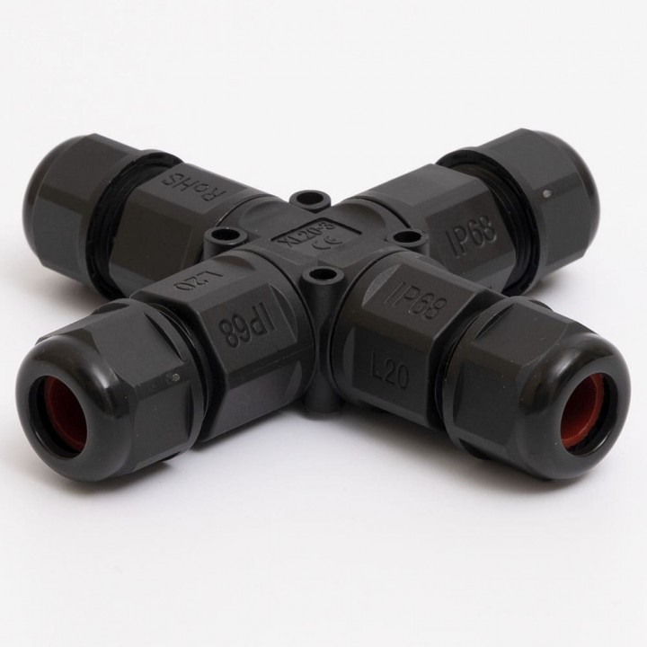Коннектор X-подібний XL20 3pin IP68 TAKEL