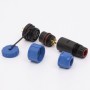 Коннектор вологозахищенний SP-20 4pin TAKEL 