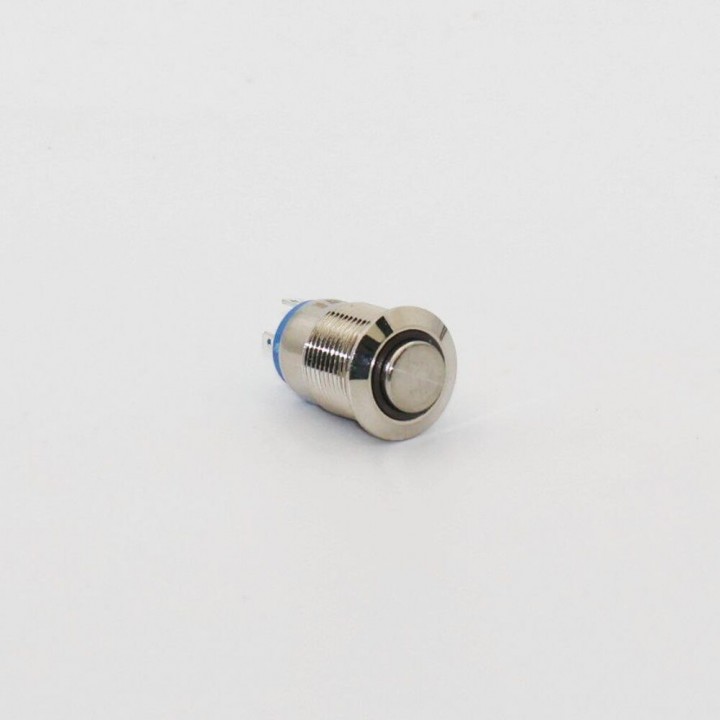 Кнопка металева КНМ-UL-12-HJ-E 220V 1NO висока 5A, зелений TAKEL