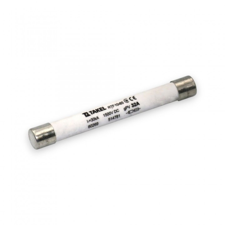 Плавка вставка запобіжника RTF 10х85 32А 1500В DC TAKEL