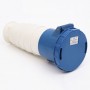 Розетка переносна 7233 63А 220В 2Р+Е IP67 LEE