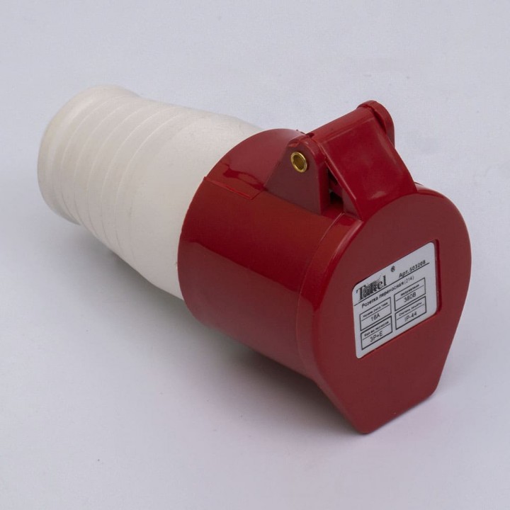 Розетка переносна 214 16А 380В 3Р+Е IP44 TAKEL 