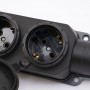 Розетка каучукова чотиримісна з захисними кришками 404 2Р+РЕ IP44 LEE