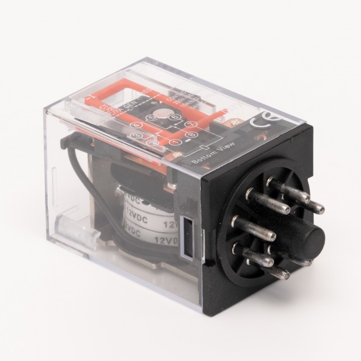 Реле проміжне MK2P DC 12В TAKEL 