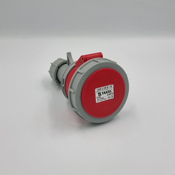 Розетка переносна 2152 16А 380В 3Р+N+Е IP67 Argent TAKEL