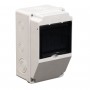 Корпус (щит) на 4 модулі та 1 силовий роз'єм 214x128x120мм IP54 TAKEL 